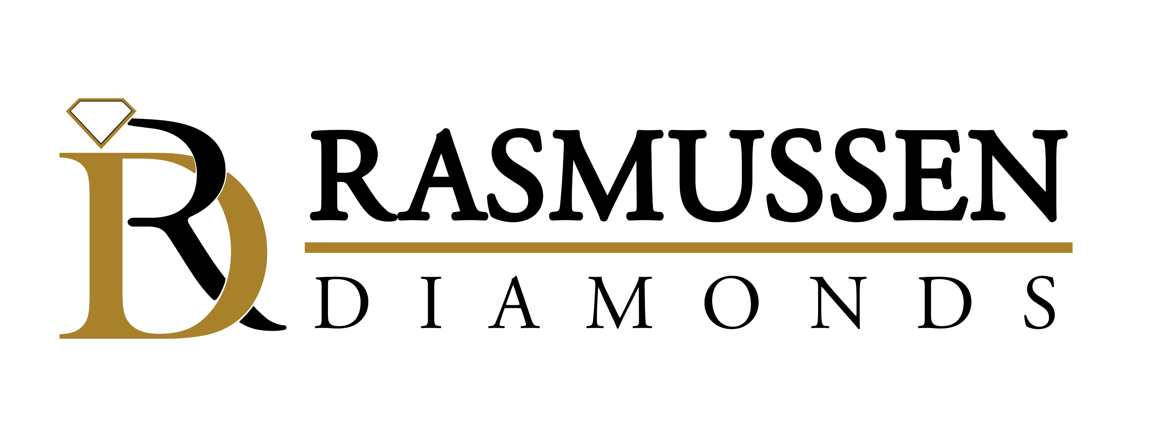 Rasmussen Diamonds Logo (black)