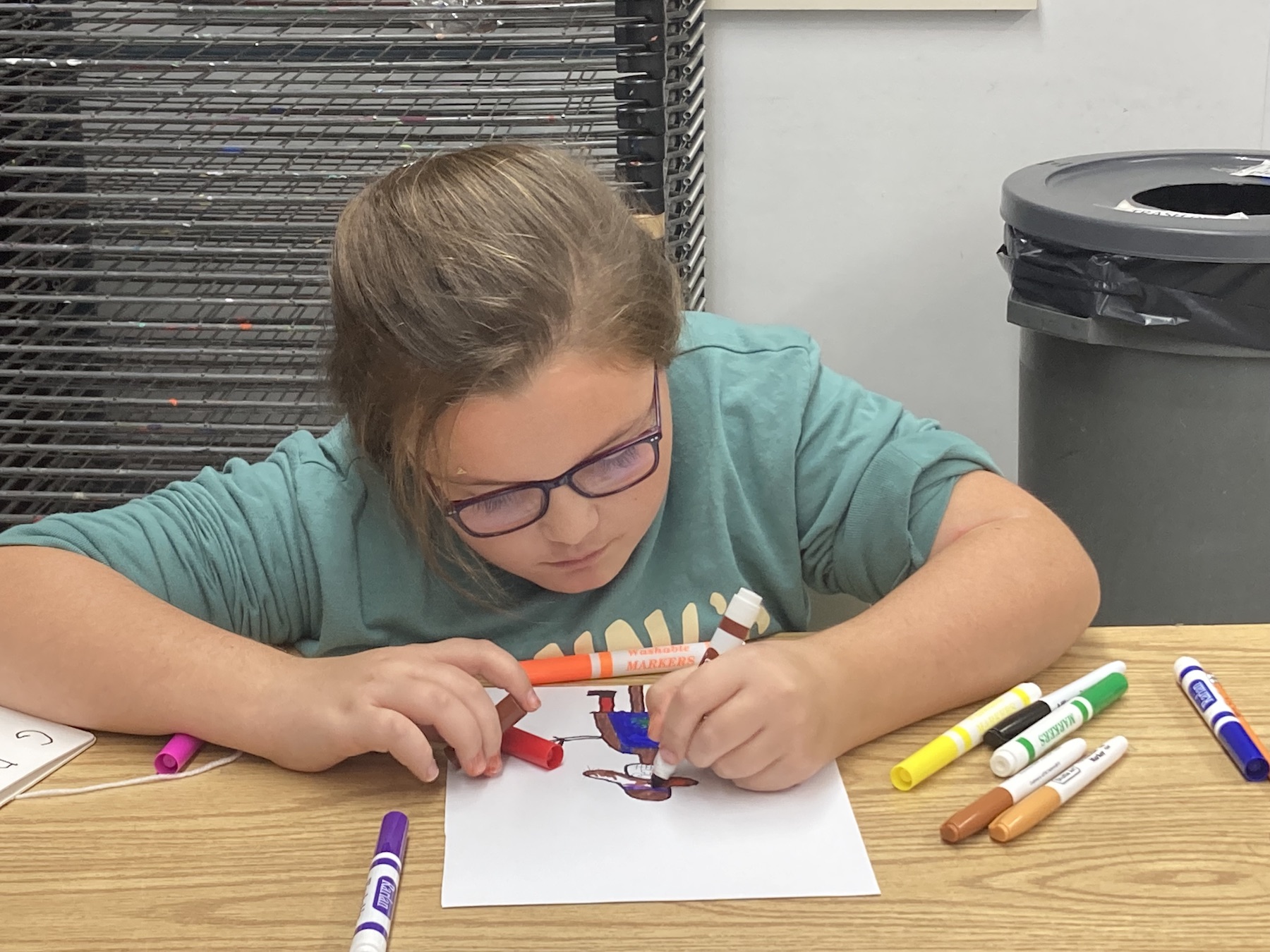 Kids Drawing Fall Landscape 2024