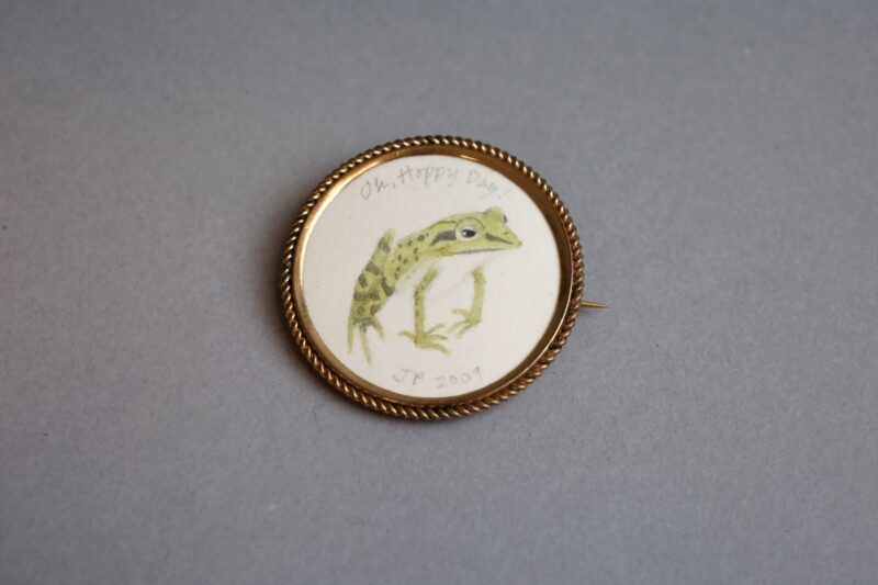 Handmade Up North: Jewelry and Small Metals by Wisconsin Artists Oh, Hoppy Day (brooch), Poehlmann