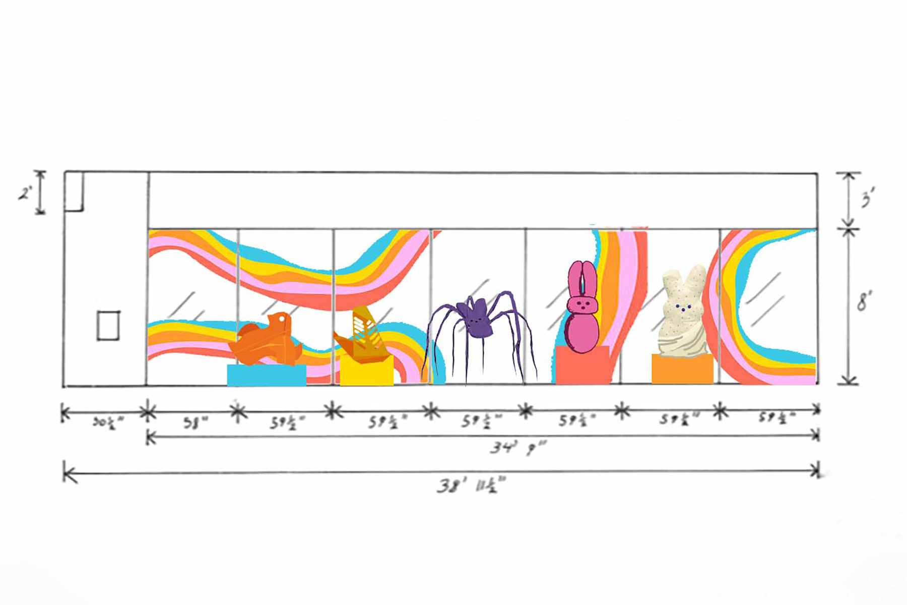Andrea Jablonski Peeps Show Sketch Proposal Andrea Jablonski Peeps Show Sketch Proposal