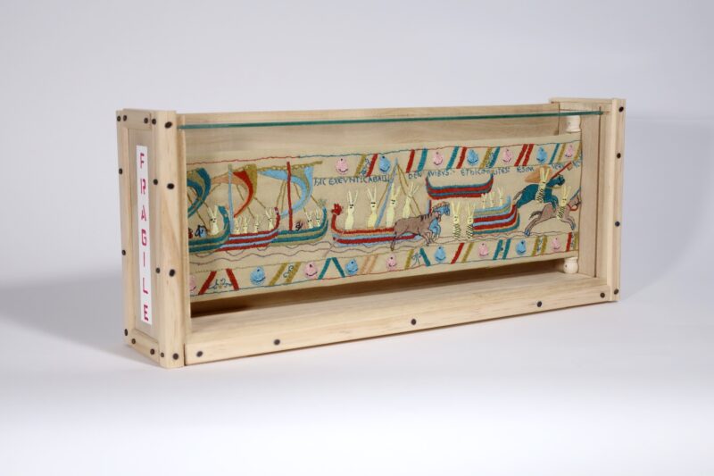 RAM PEEPS® Brand Art Exhibition 2026 Grayson, Laura And Steve The Peepeux Tapestry An Epic Bunny Adventure