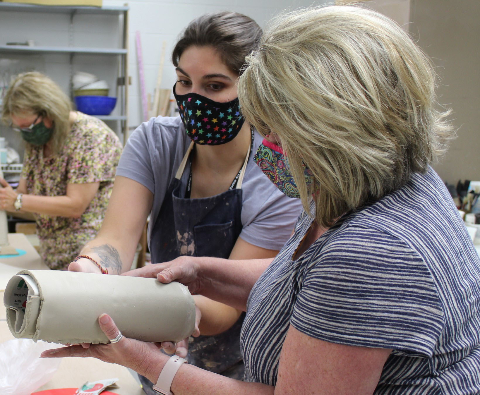 Natalee Helping Clay Vase Hand Building