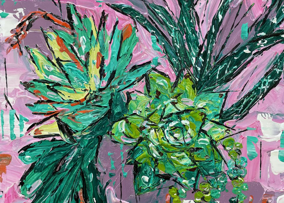 Veronica Averkamp Succulent Painting Crop