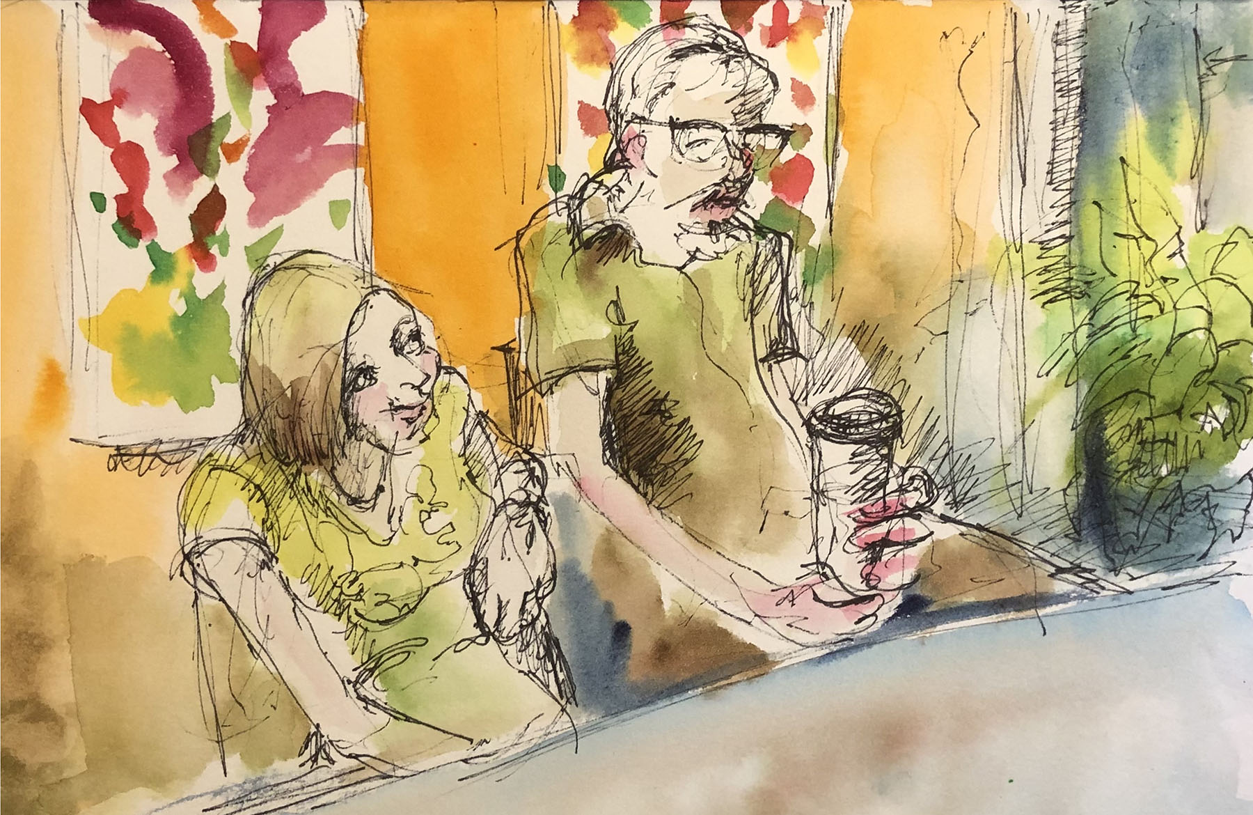 Patti Fallon Urban Sketching People