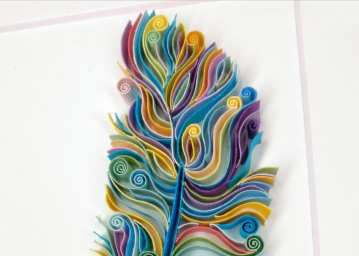 Rachelle Graham Quilled Paper Feather Crop