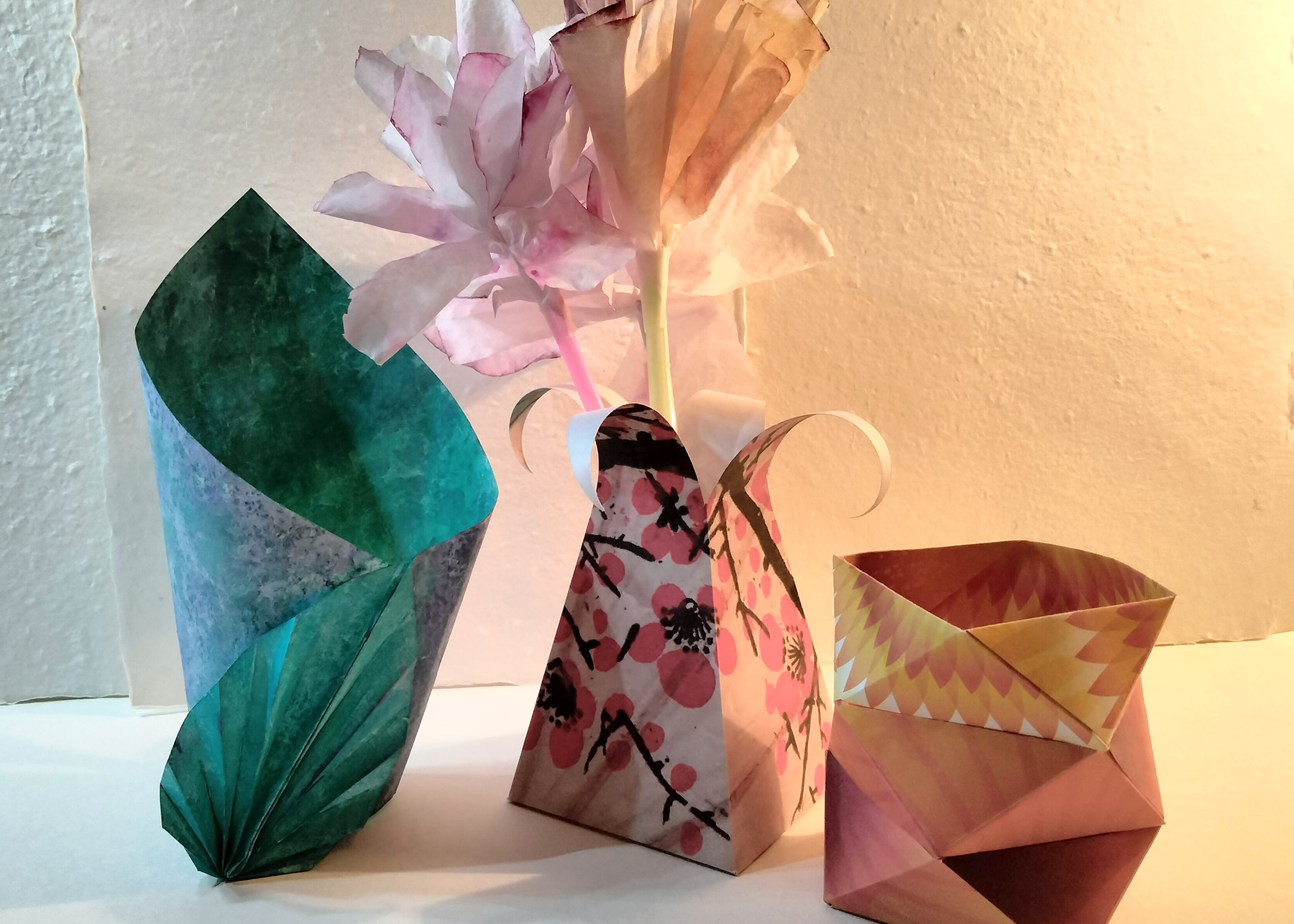 Sue Buhler Maki Paper Vases