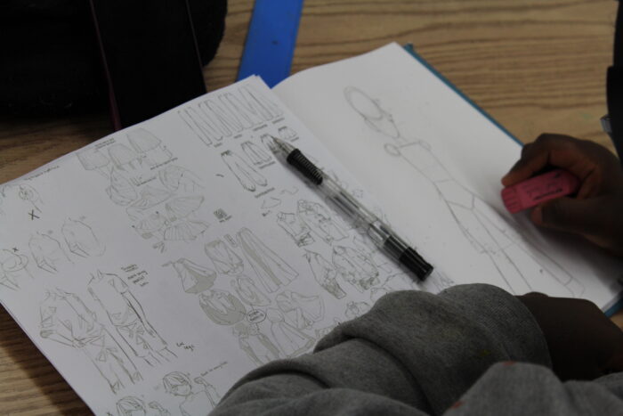 Drawing In Sketchbook With Anatomy Guide