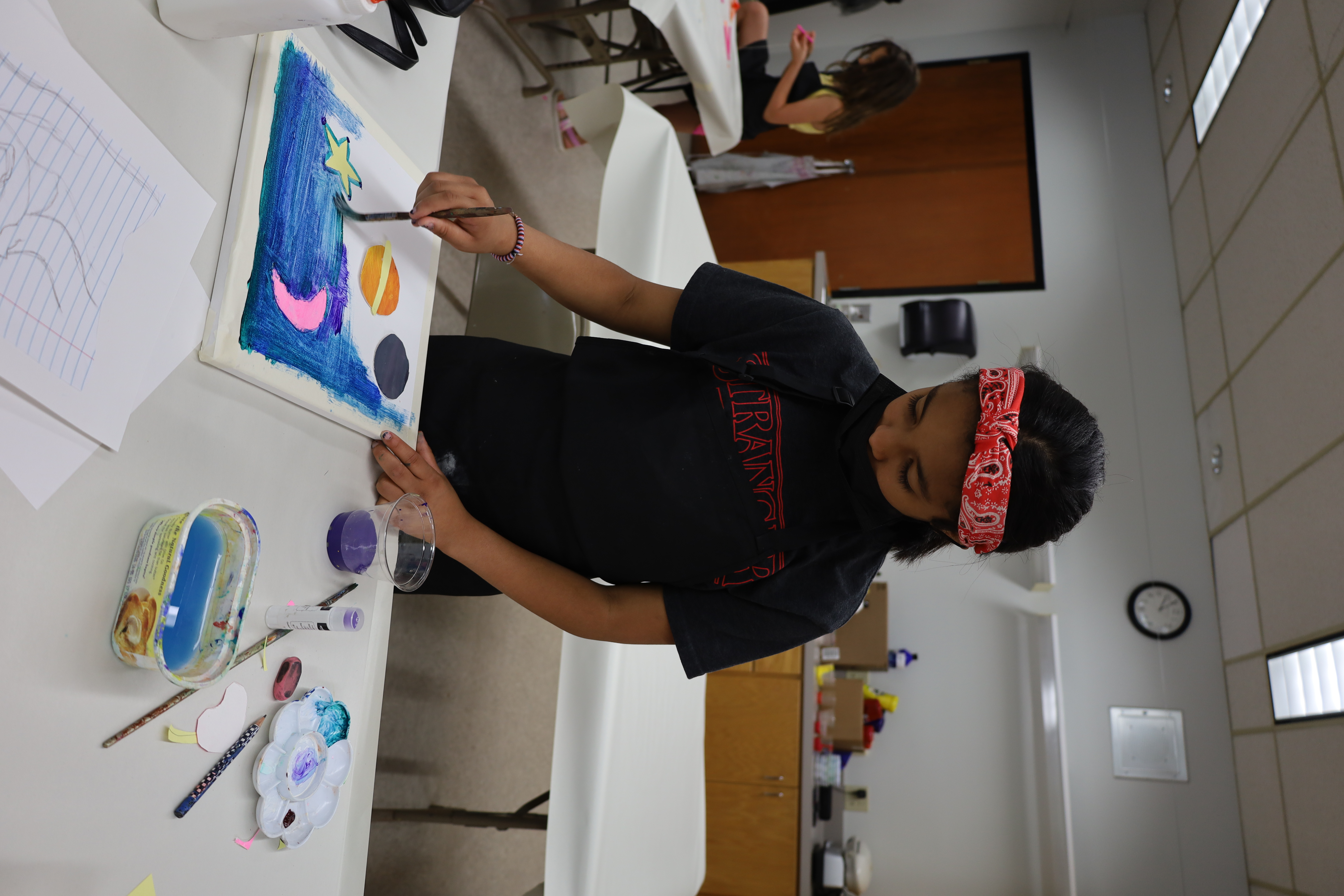 Girl Painting Moon Wk 1 Studio Arts Su 22 Girl Painting Moon Wk 1 Studio Arts Su 22