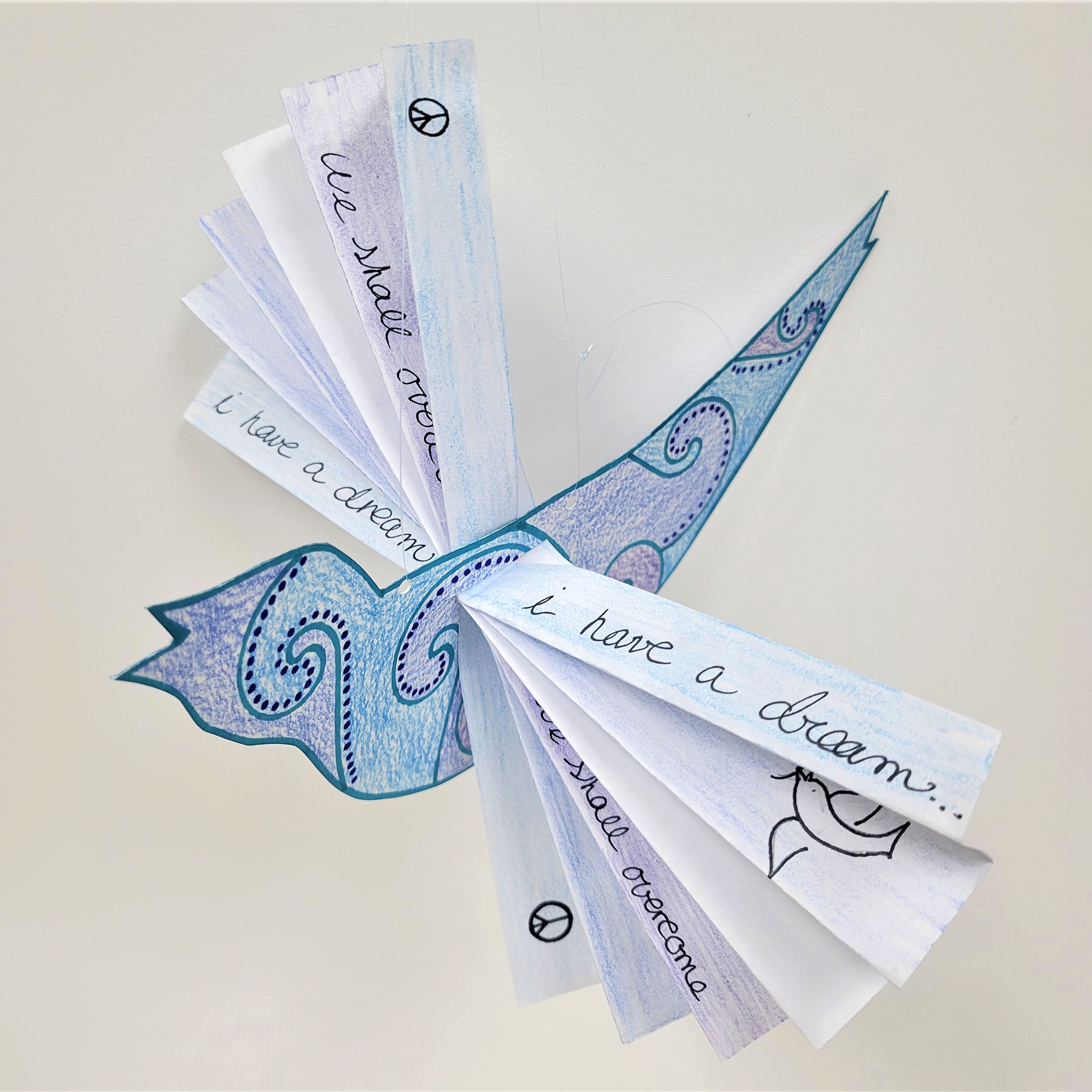 MLK Day 2023 Peace Dove Mobile project sample