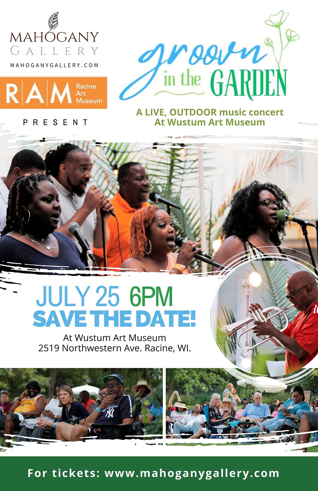 Groov'n In The Garden 2024 Save The Date Flyer