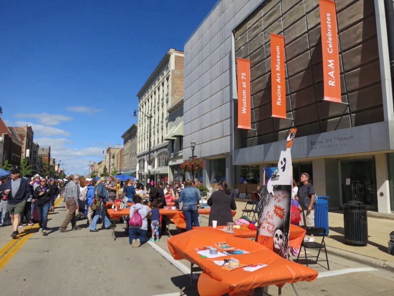 Party on the Pavement 2023 in Downtown Racine Racine Art Museum