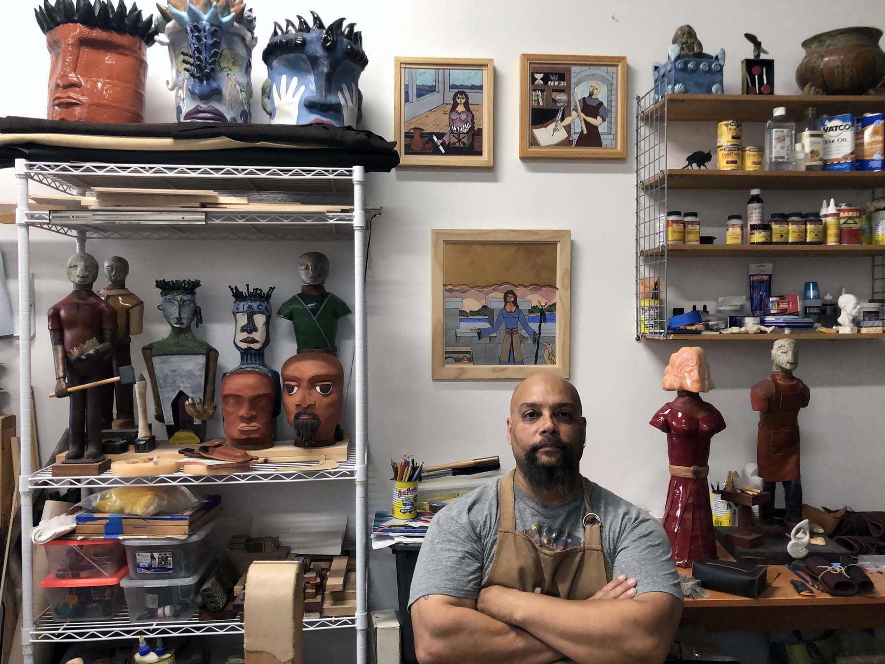 Paul Andrew Wandless Artist In Studio 2020