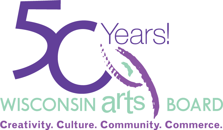 Wisconsin Arts Board 50th Anniversary Logo