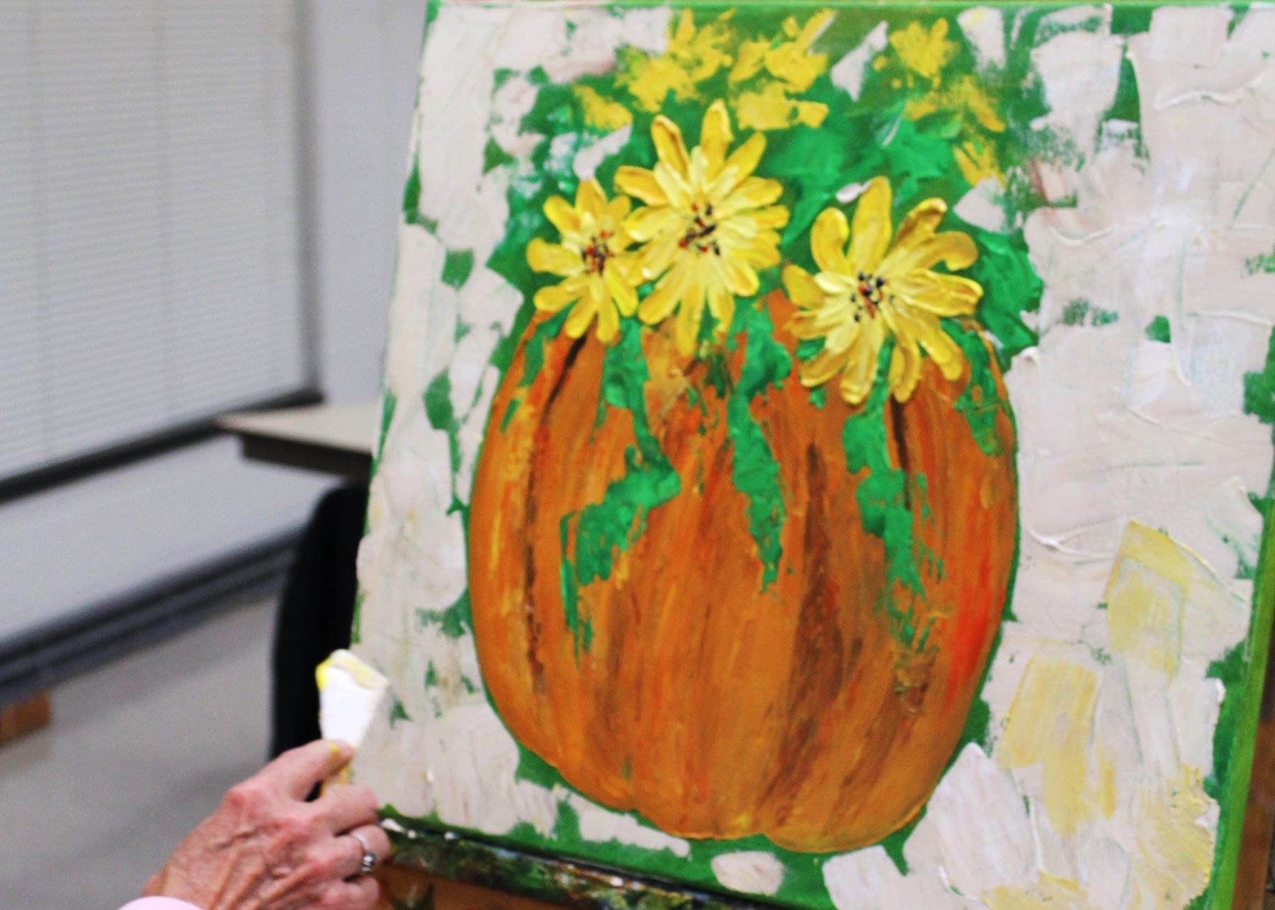 Pumpkin Painting On Canvas